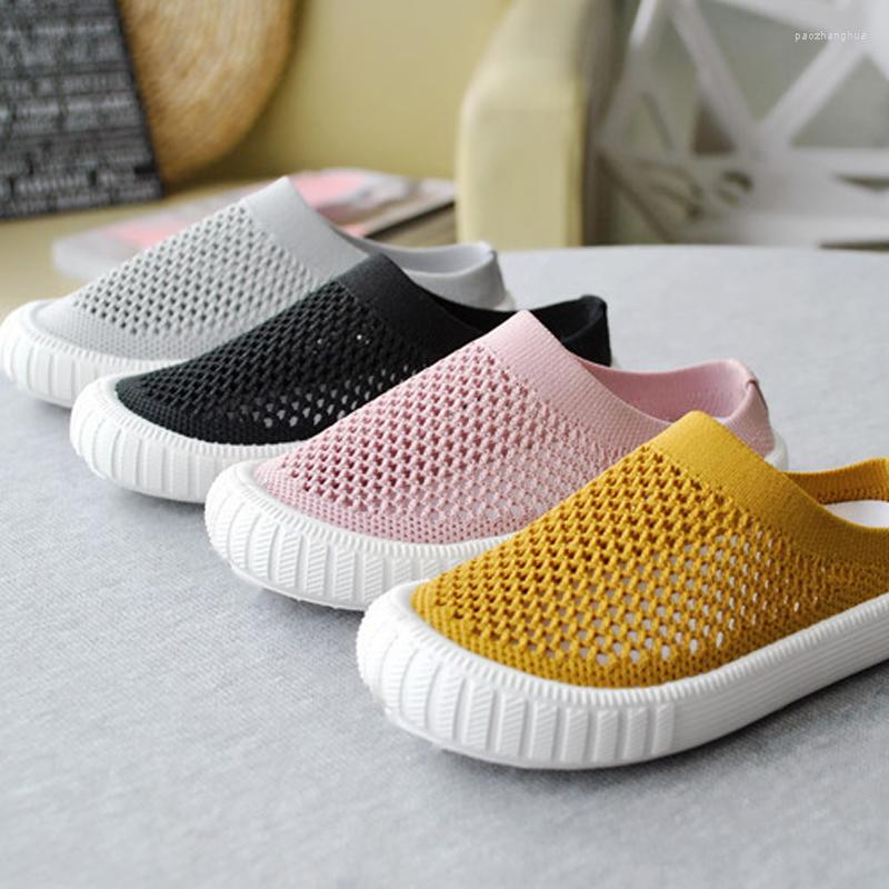

Athletic Shoes Summer Kids Children Casual Breathable Mesh Non-slip Flats Boys Girls, White