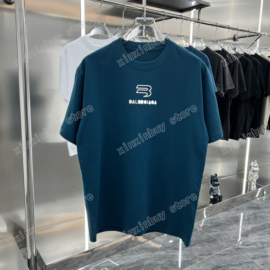 

xinxinbuy Men designer destroyed Tee t shirt Paris silica gel letters print short sleeve cotton women white black S-3XL, 01