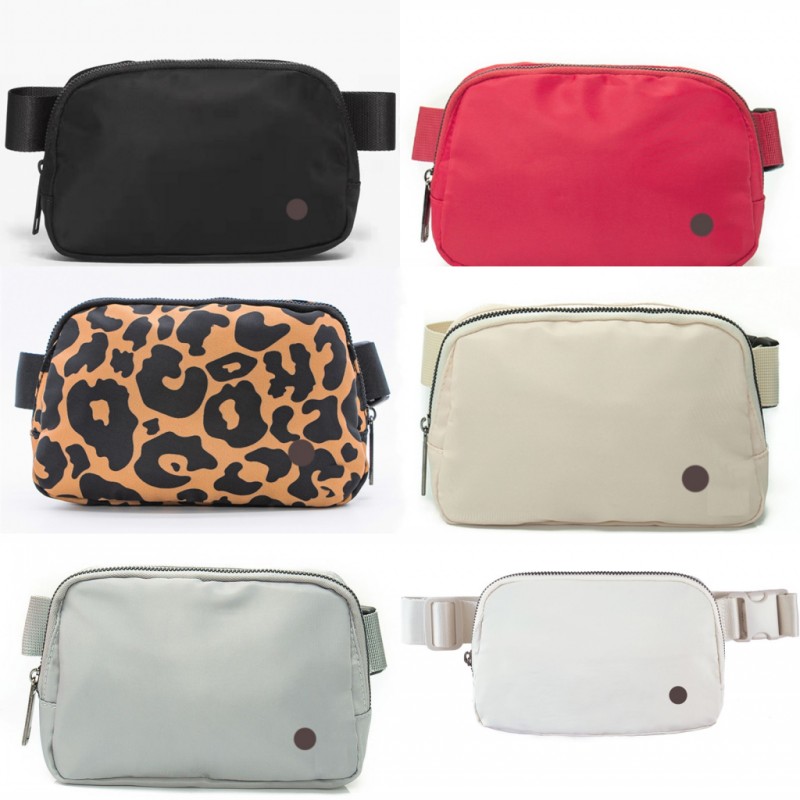 

Nylon belt bags fanny packs everywhere designer bag yoga sport shoulder chest solid color black white casual sacoche fur breathable luxury bum bag fashion E23, Pls choose