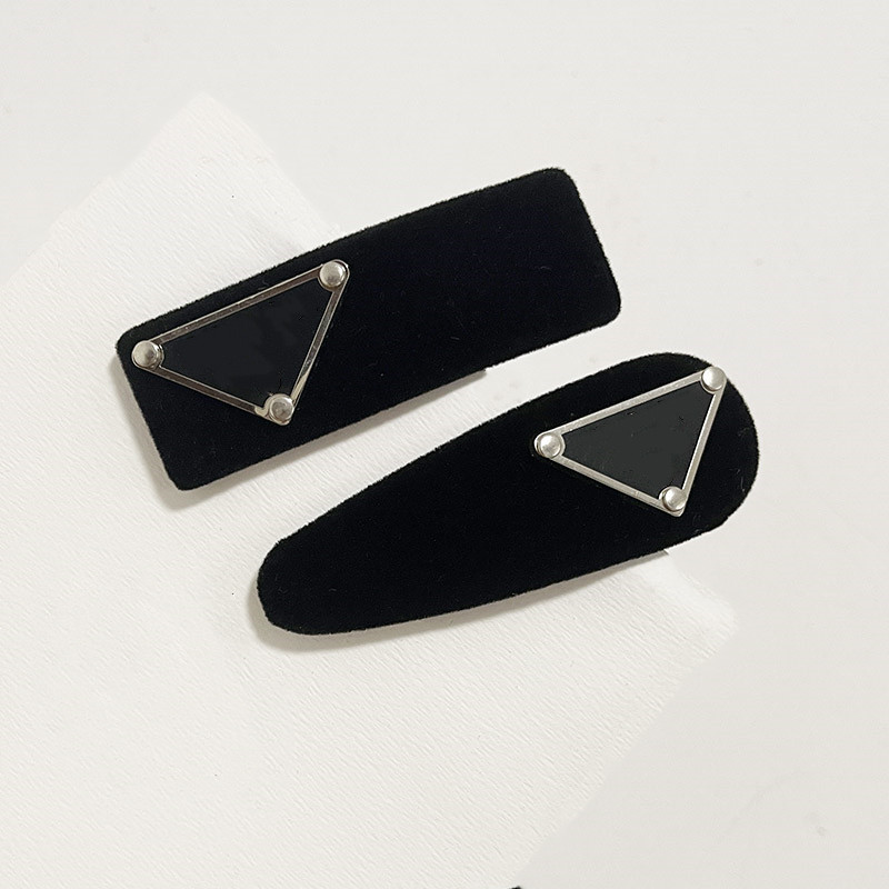 

P Style Girl Letter Triangle Hairpin Women Style Hair Ornament Designer, #1