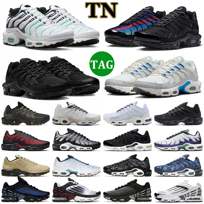 

3 Plus Hotsale Running TN Shoes Men Women Terrascape Triple White Black Anthracite Silver Hyper Jade Grape Ice Bred Reflective Mens Trainers, 14