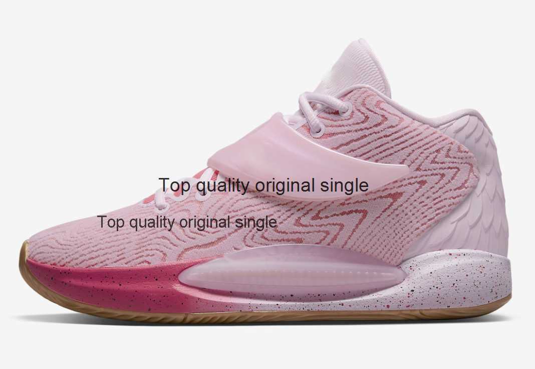 

2023 KD 14 Aunt Pearl shoes for sale DC9379-600 boys men women Pink Basketball kids shoe store outlet US7-US12