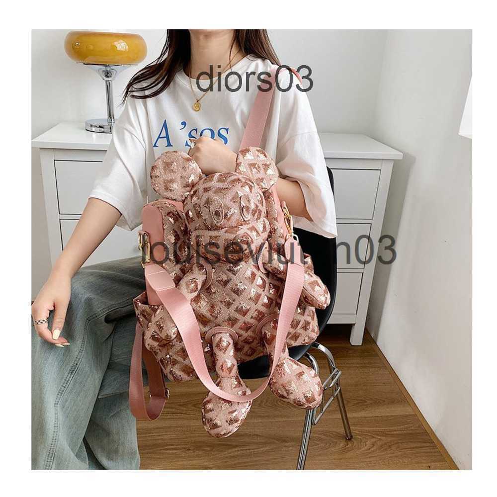 

Designer Bag Basketball School Cute Mouse Backpack Tote Shoulder Handbag Mens Womans Lovers Fashion Luxurious Student Sequin Leisure Large Capacity Doll Bag, Black