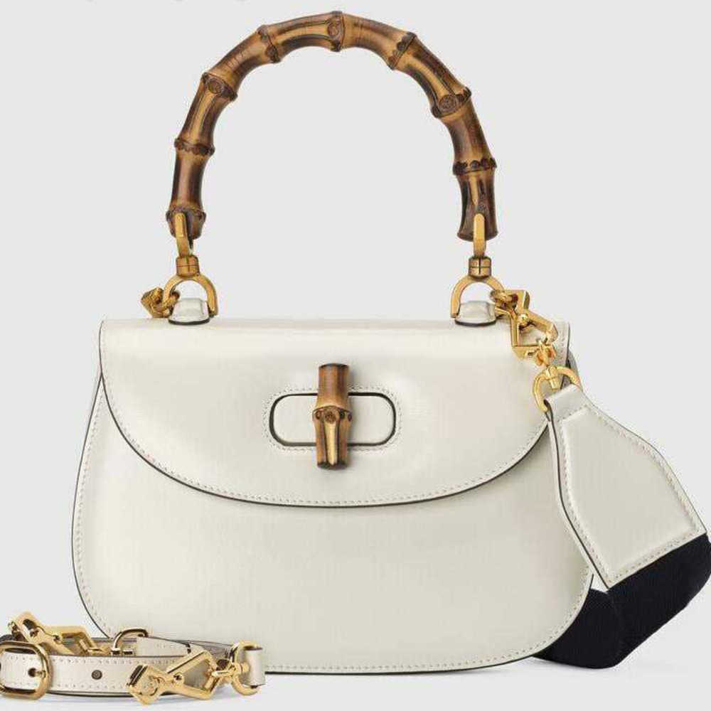 

Designer Bags mini Bamboo Bag stylish and Good-looking Handbag Ladies Practical Versatile Striped Webbing Bandwidth Shoulder Strap ggity, White