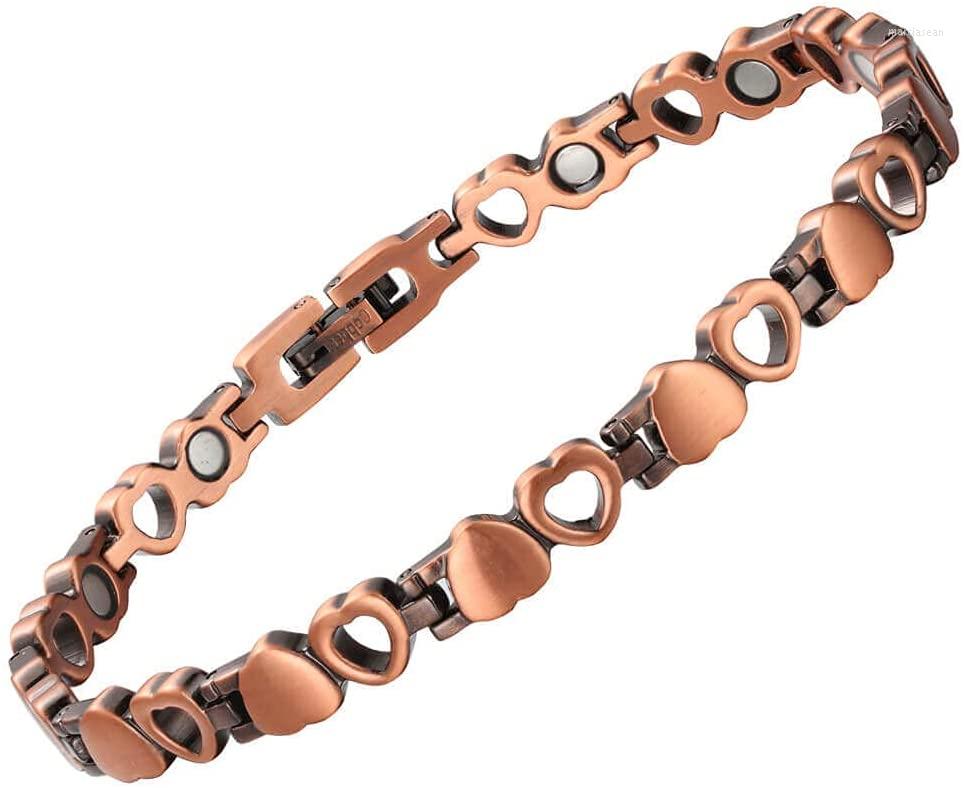 

Anklets Magnetic Therapy Copper Ankletfor Men Women's Pain Relief For Arthritis Health Anti Fatigue Heart Solid Ankle