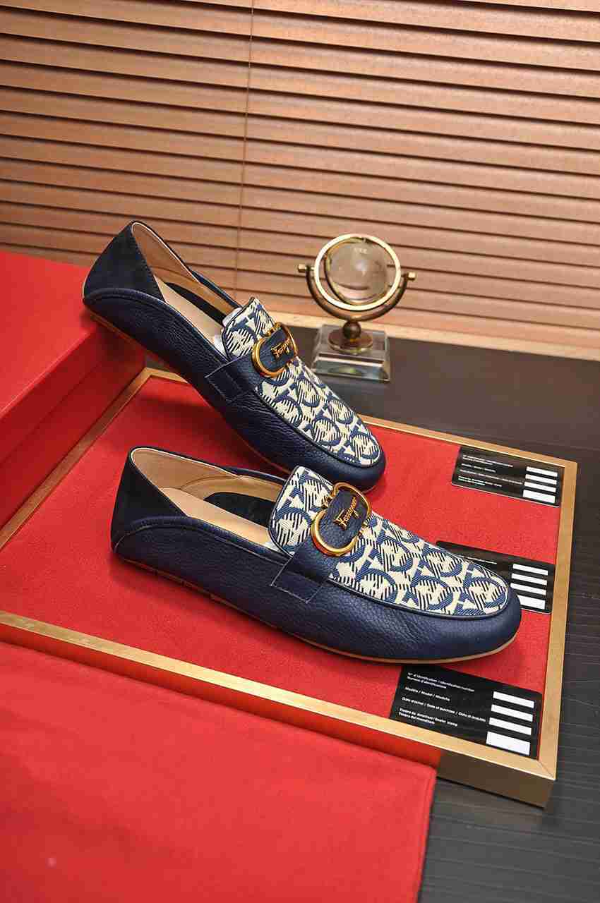 

Men Formal Flats Men 'S Dress Shoes Loafers New Fashion Business Male Brand Leather Wedding Party Size 38-44, Blue