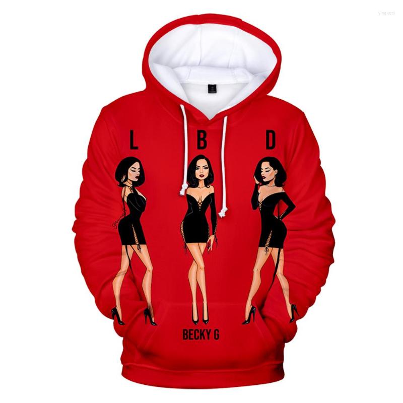 

Men's Hoodies 2022 Becky G 3D Women/Men Fashion Long Sleeve Sweatshirt Boys/girls Streetwear, Picture shown