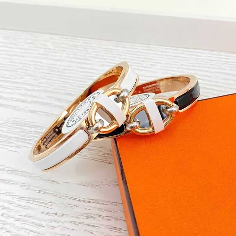 

Designer Hmser bracelet H Pig Nose Bracelet Women's Gold Rose Cool Size