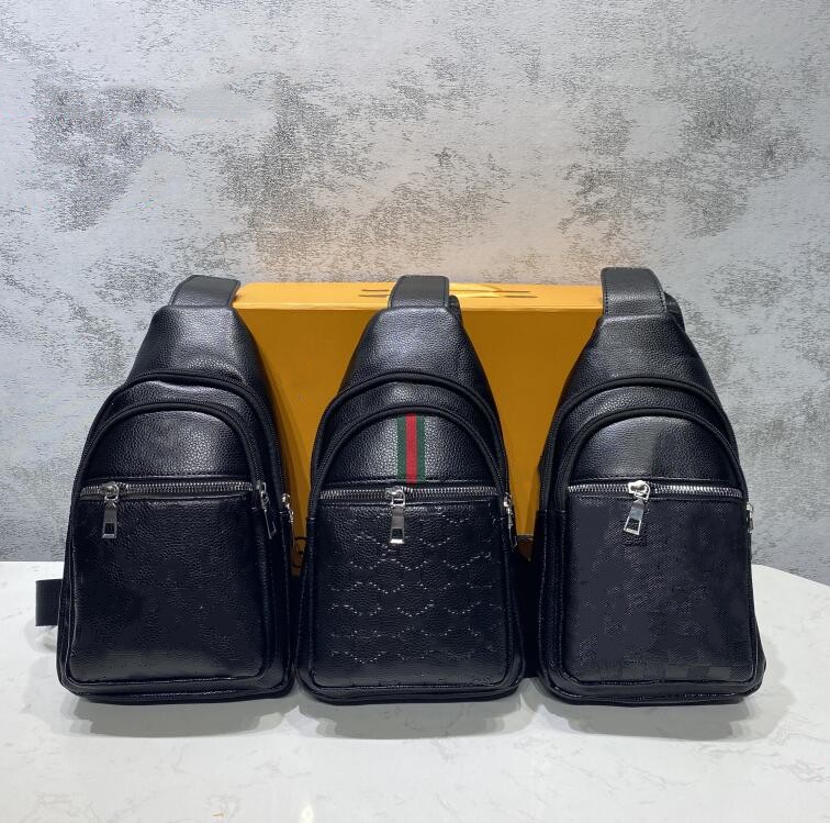 

Casual Men Chest Bag Quality Leather PU Crossbody HandBag for Woman Charging Travel Backpack Fashion Handbag Male Bags, A2