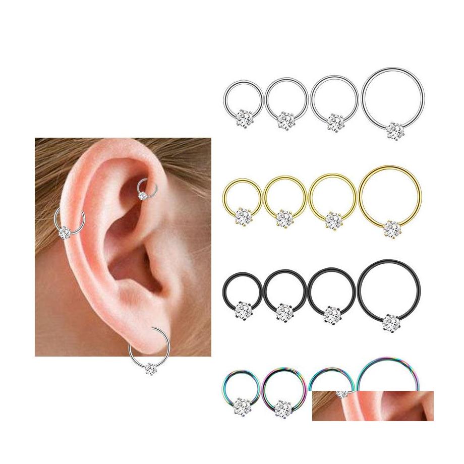 

Nose Rings Studs Wholesale Stainless Steel Open Nose Hoop Ring Studs Ear Bone Nail Nice Body Pierce Jewelry 83 E3 Drop Delivery Dhaib
