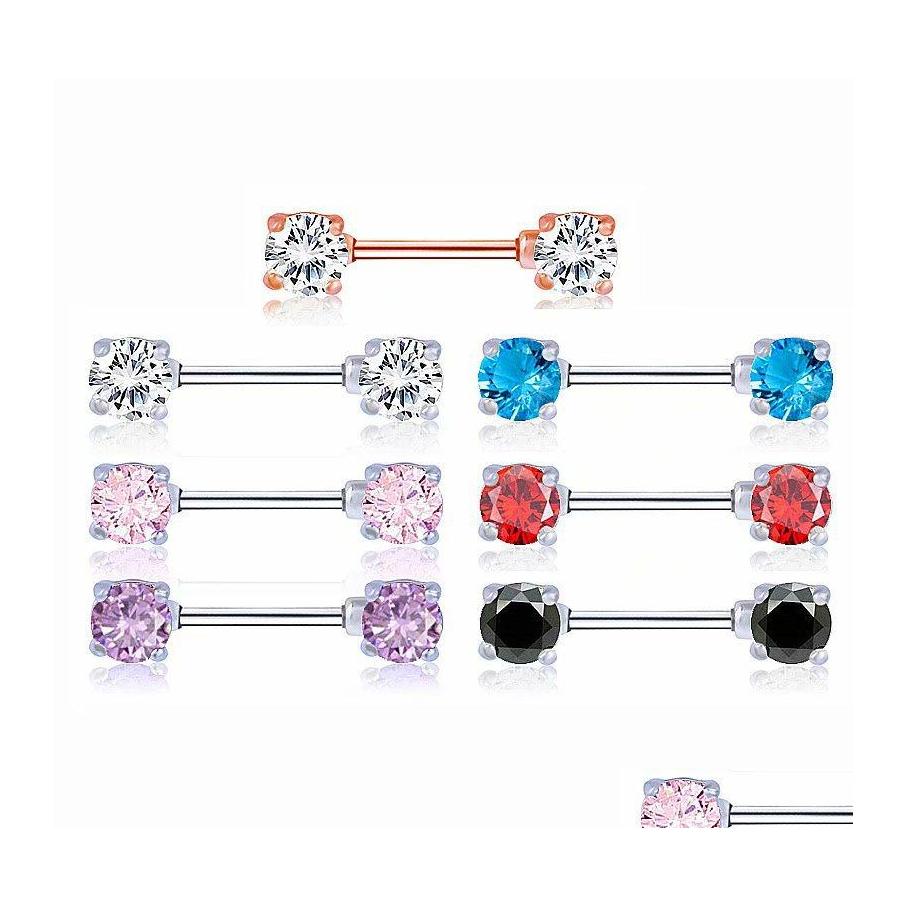 

Nipple Rings Stainless Steel Nipple Ring Crystal Rhinestone Body Piercing Jewelry For Women C3 Drop Delivery Dhzfl