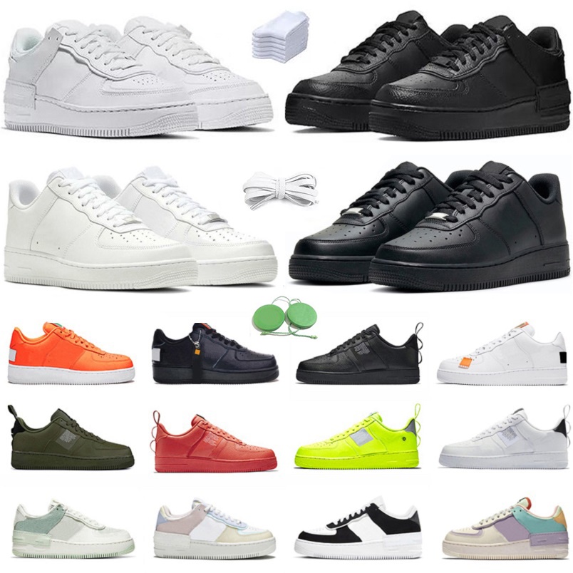

1 Low Men Women Running Shoe Sneaker Og Classic Triple White Shadow Utility Black Pale Ivory Pistachio Frost Pastel Spruce Aura Platform Mens Trainer Sport Sneakers, Color#3