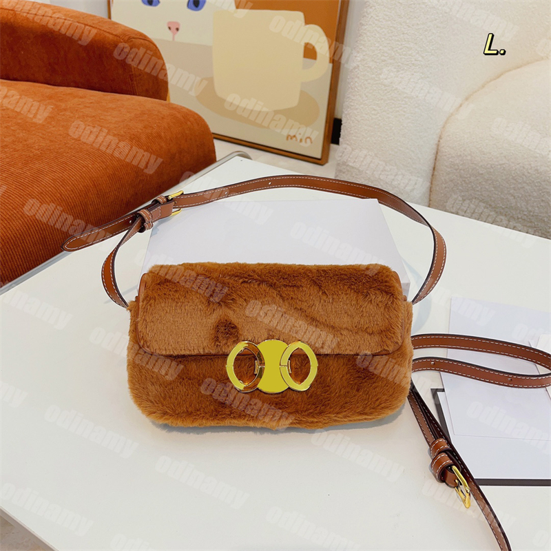 

Fluffy Designer Womens Hobo Bag Crossbody Bags Retro Fashion Sweet Shoulder Bag Luxury Cross Body Makeup Bags, White