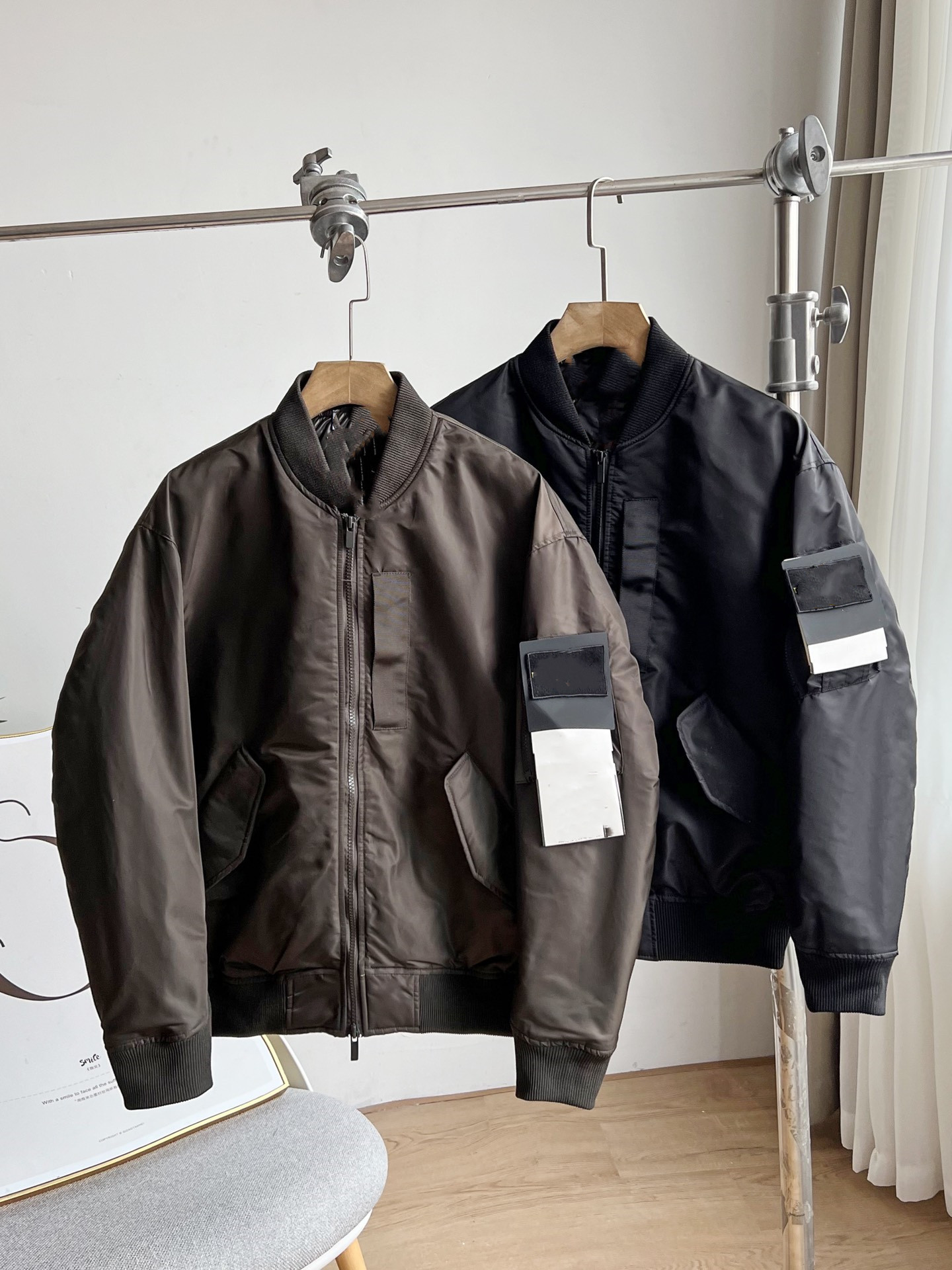

2022 winter military pilot mens down jackets stone thickened warm waterproof baseball uniform men jacket loose warm Hip Hop