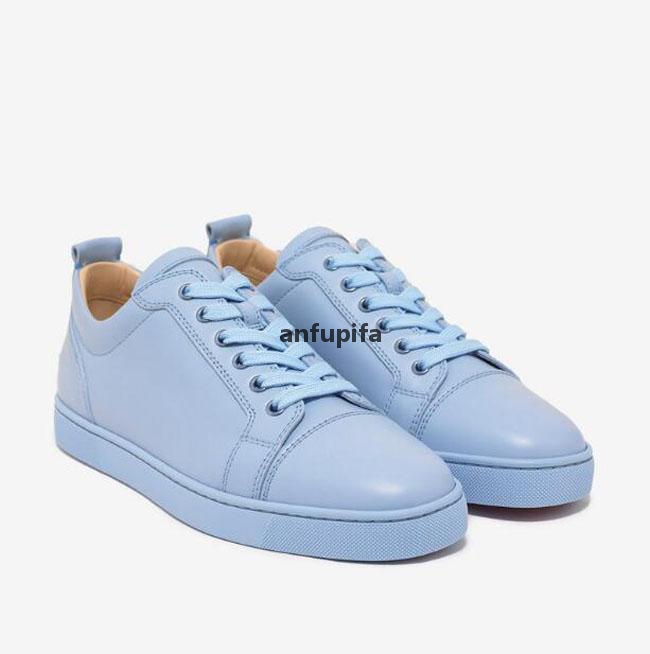 

Red Bottomed Christians Brand Reds Sole casual shoes Low-Top Sneakers Junior White Black Genuine Leather Women Men Shoe Fashion trainer kxB
