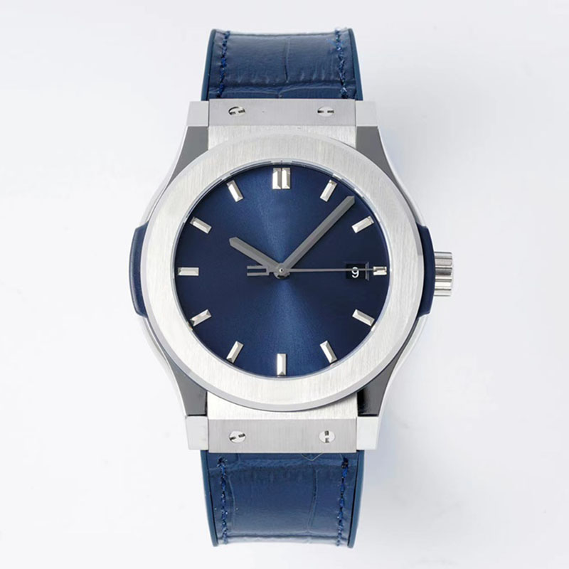 

Men Watch Automatic Mechanical 42mm Wristwatch Stainless Steel Case Designer Wristband Montre de luxe Bracelet, Color1