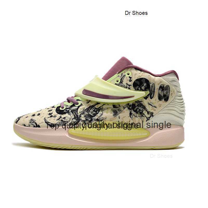 

Womens 14s Kevin Durant kd 14 basketball shoes for youth kids Pink Aunt Pearl Valentines day Black White Red Ron English sneakers tennis, Bluewhite