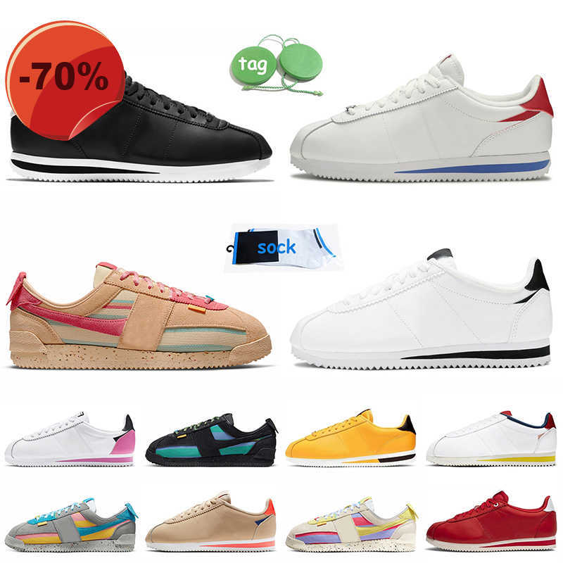 

Wholesale Union LA x Cortez Sesame Women Mens Running Shoes 2022 Smoke Grey Lemon Frost Offs Noir Leather Classic White Black Forrest Gump, C8 leather black white 36-44
