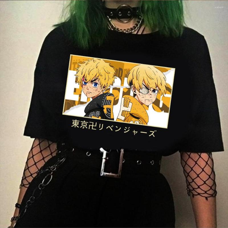 

Men's T Shirts Harajuku Japan Anime Tokyo Revengers Shirt Men Manga Unisex Streetwear T-Shirt Casual Short Sleeve Oversized Tshirt Homme, Black