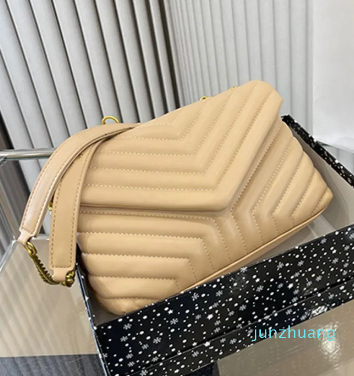 

Chain Crossbody Bag Quilted Messenger Bags Flap Handbag Purse Fashion Letter Gold Hardware Internal Zipper Pockets Magnetic 2023