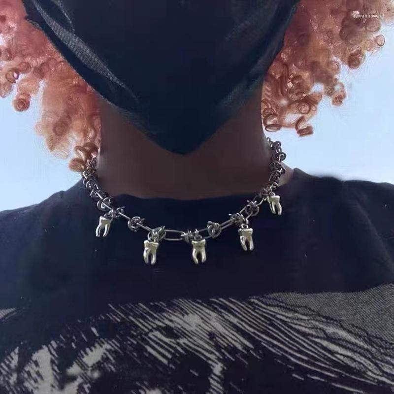 

Choker Thorns Tooth Necklace Alloy Pendant Street Shooting Fashion Jewelry 101A