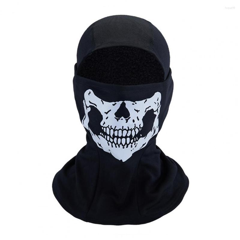 

Bandanas Skull Cycling Face Cover Fleeced Lined Head Neck Balaclava Full Scarf Winter Warmer Tactical Cap