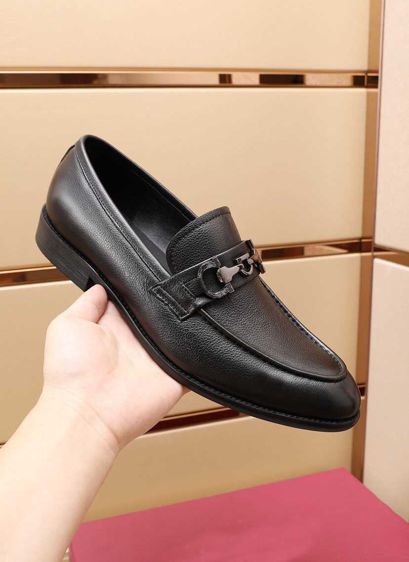 

Mens casual genuine leather slip on flats formal wedding dress shoes classic men brand brogues business oxford shoes size 38-44, Black