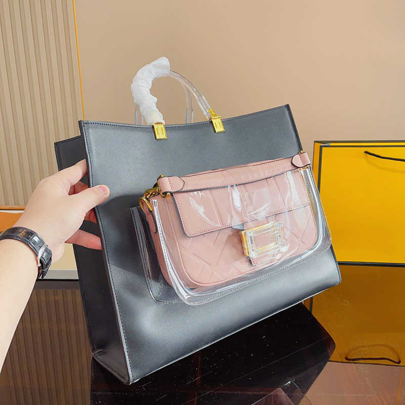 

2pcs Totes Women Bags Purses Handbags Ladies Designer-handbags Designer Lady Clutch Bag Shoulder Tote Female Purse Wallet Handbag 221207, Ffbag-1-41x14x34cm