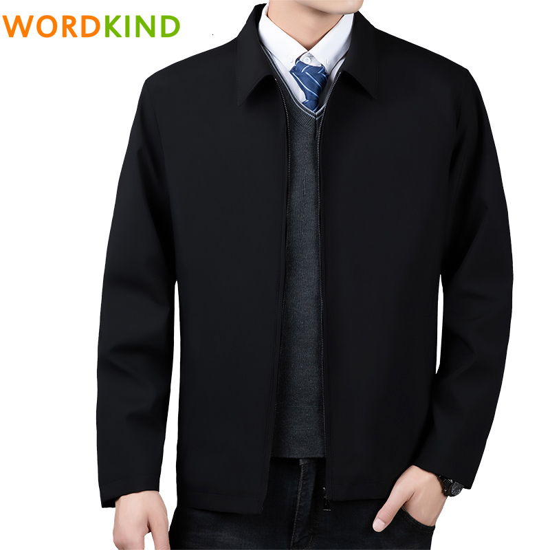 

Men's Jackets Brand Business Casual Jacket men's Coats spring coat casual Autumn jacket simple solid jackets men Baseball 221206, 675 dark blue
