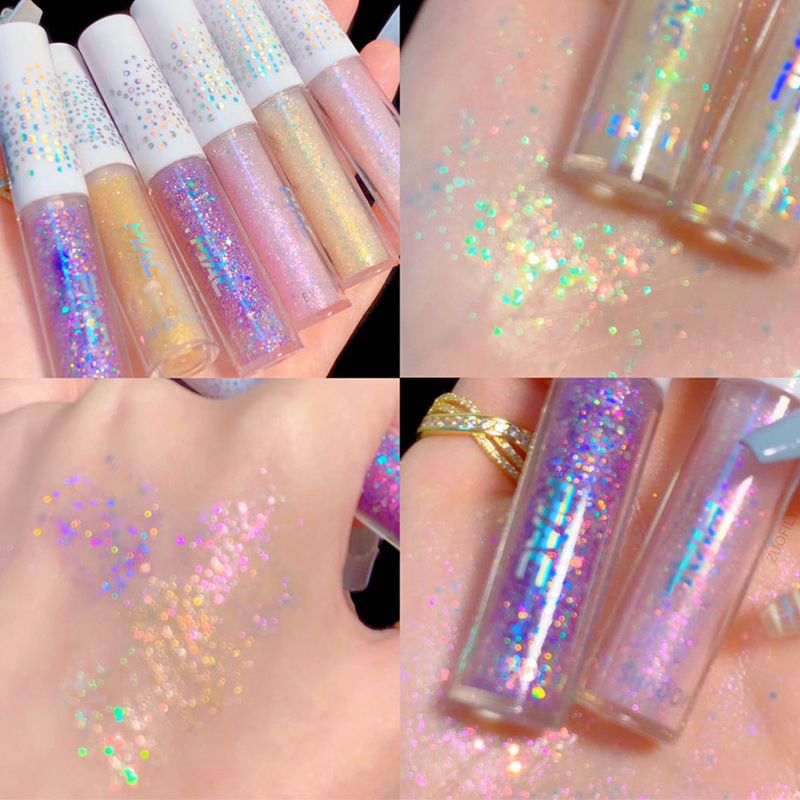

HEALLOR Diamond Liquid Eyeshadow Highlight Sequins Glitter Eye Shadow Lying Silkworm Brightens Shiny Eye Makeup Korean Cosmetics, 01