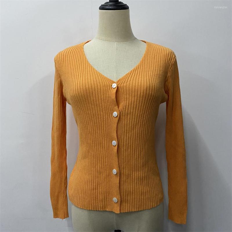 

Women' Knits Chic Autumn Winter Solid Color Buttons Placket Knitted Coat Sweater Breathable Thick, Black