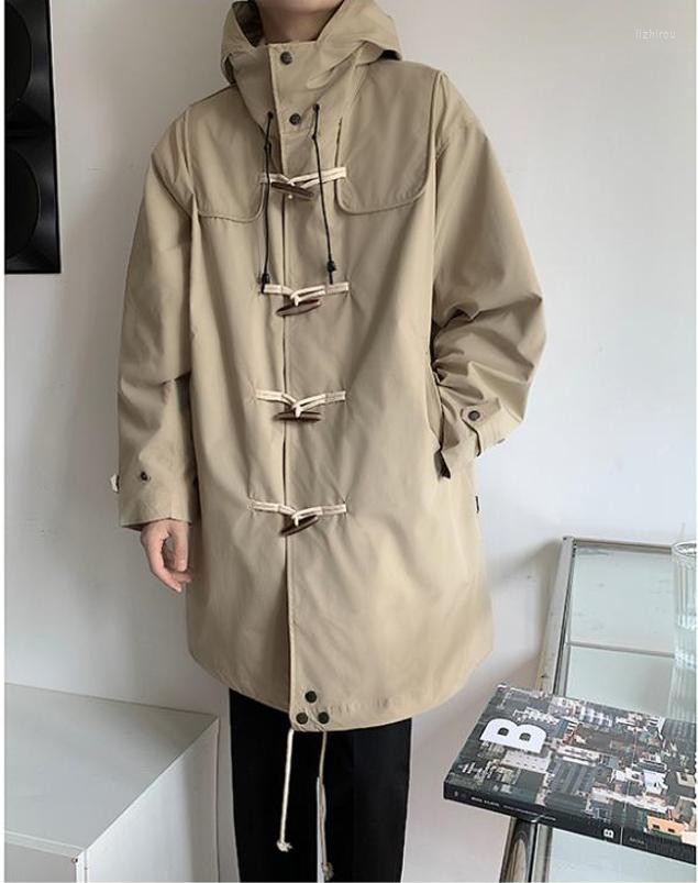 

Men's Trench Coats Bn1381 Fashion Men's & Jackets 2022 Runway Luxury European Design Party Style Clothing, Khaki
