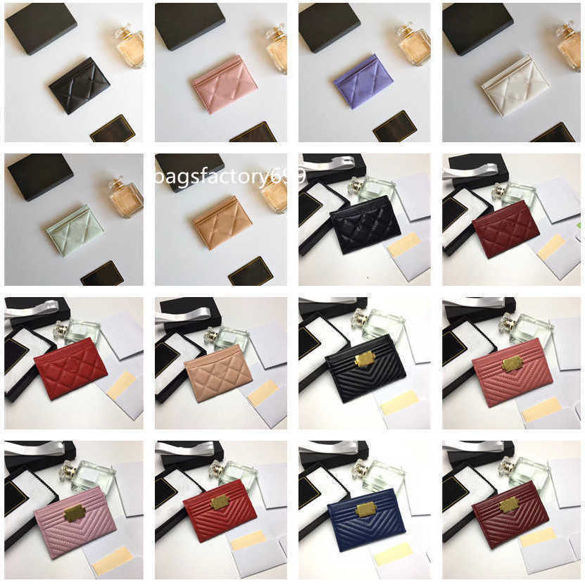 

CC Bag Coin Purses High-end fashion women designer purses multicolor ms luxury handbags wallet purse high quality lear pocket inside groove, Style 1