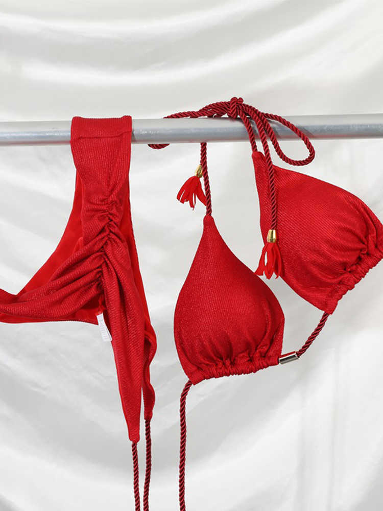 

Bras Sets COOBBU Bikini Set Bright Swimwear Swimsuit Suit Woman Sexy Bathing Suits Two-Piece Bikinis Triangle Bandage Brazilian Biquini T221206, Tpk2