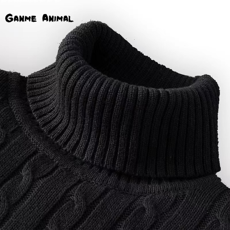 

Men's Sweaters Winter Warm Turtleneck Autumn Rollneck Knitted protect the neck S-XXL 221206, Yellow