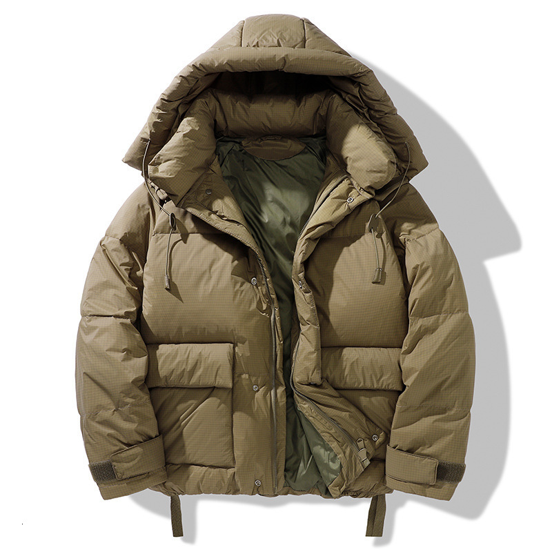 

Mens Down Parkas Winter Jacket Warm Coat Mountain Hard Waer Waterproof Windbreak Loose The European And American Style 221207, Black