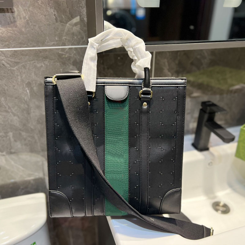 

Large Ophidia Handbags Tote Bag Genuine Leather Red Green Ribbon Fashion Letters Removable Wide Shoulder Strap Women Crossbody Bags Interior Zip Pocket