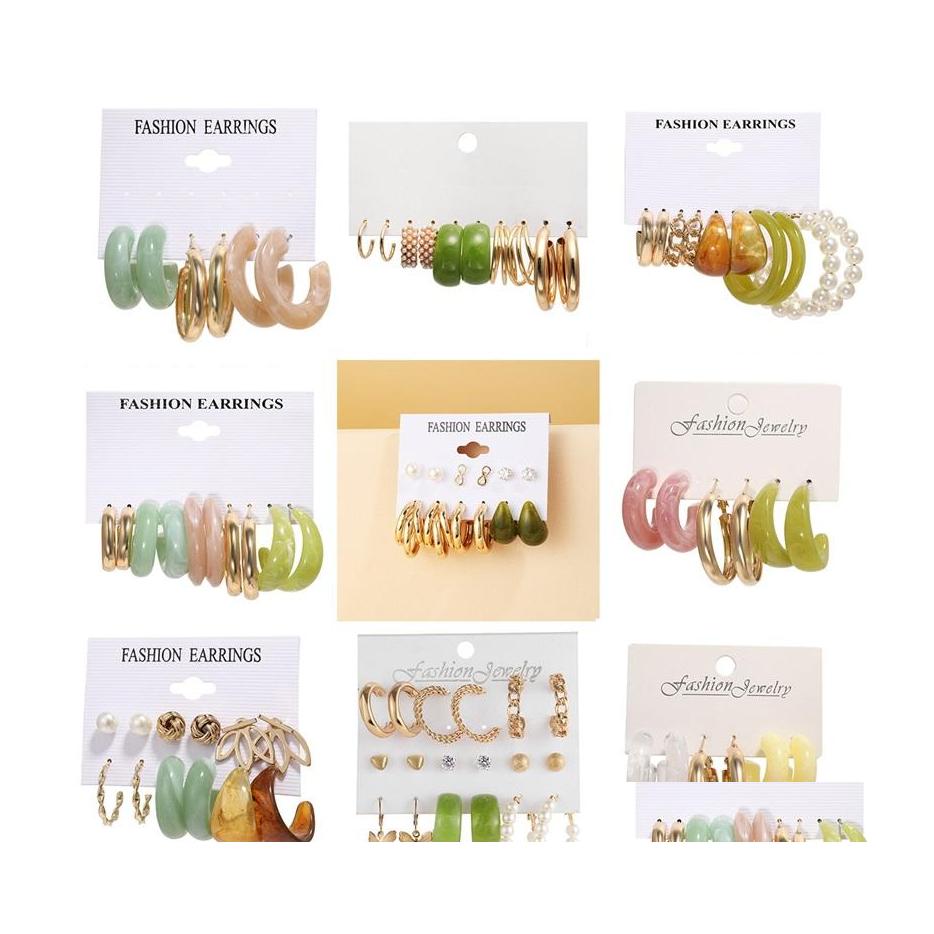 

Charm Trendy Gold Drop Earrings Set For Women Fashion Colorf Resin Butterfly Heart Dangle Of Jewelry 5590 Q2 Delivery Dhc9I