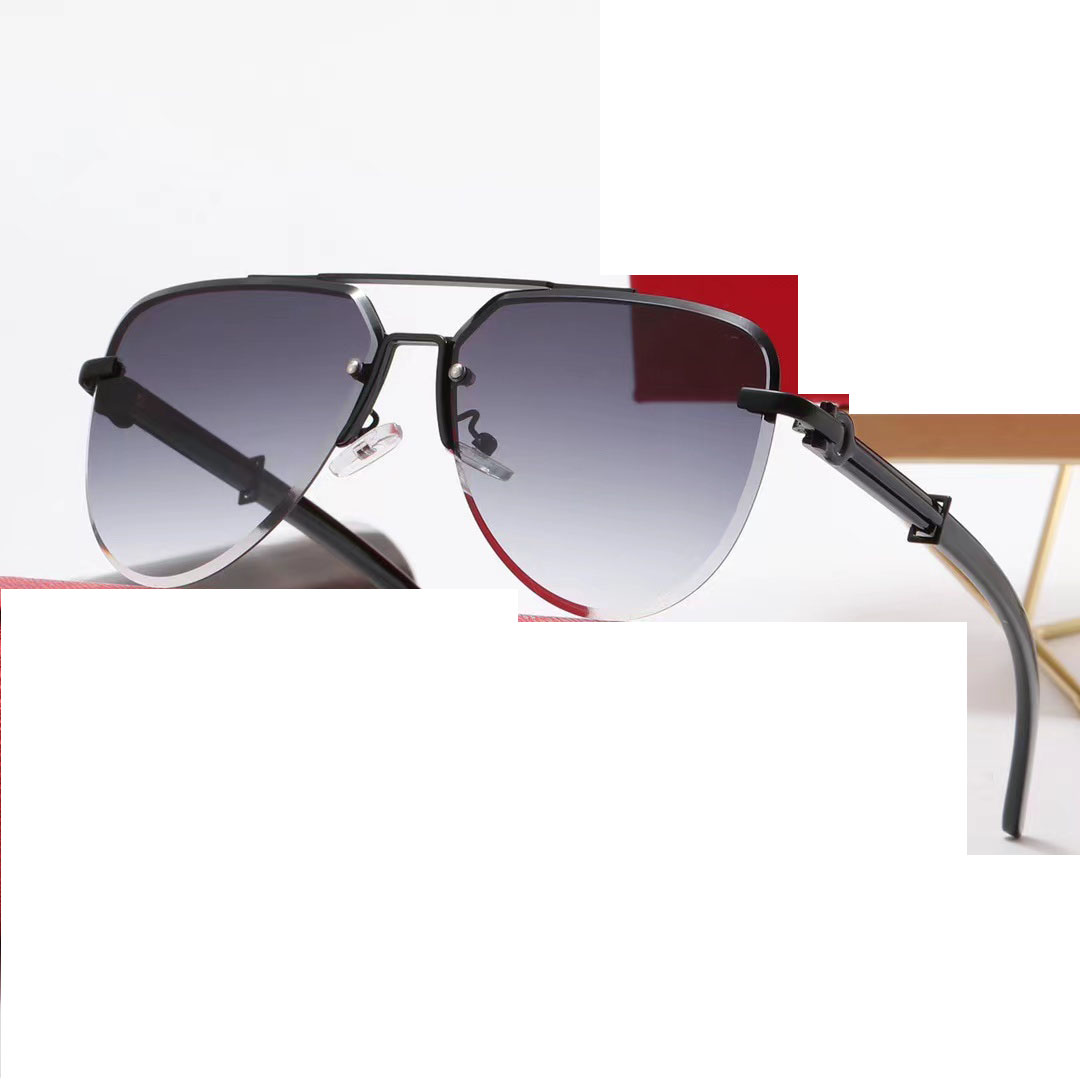 

10pcs summer woman fashion driving beach sunglasses ladies Cycling travel metal Rimless cycling bicycles motorcycles models eyeglasses Sunbaked eyewear 6colors