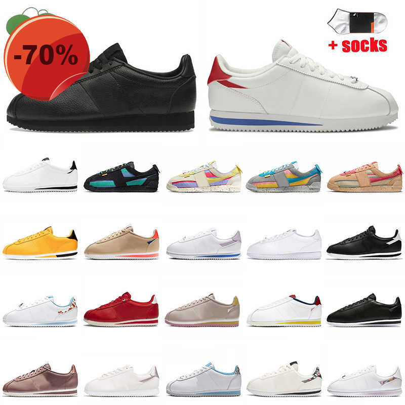

Higheat Quality Designer Cortez Casual Shoes Size 36-45 Women Mens Classic Leather Black White Union LA X Cortezs Forrest Gump Lemon Frost, C26 leather black gold 36-44