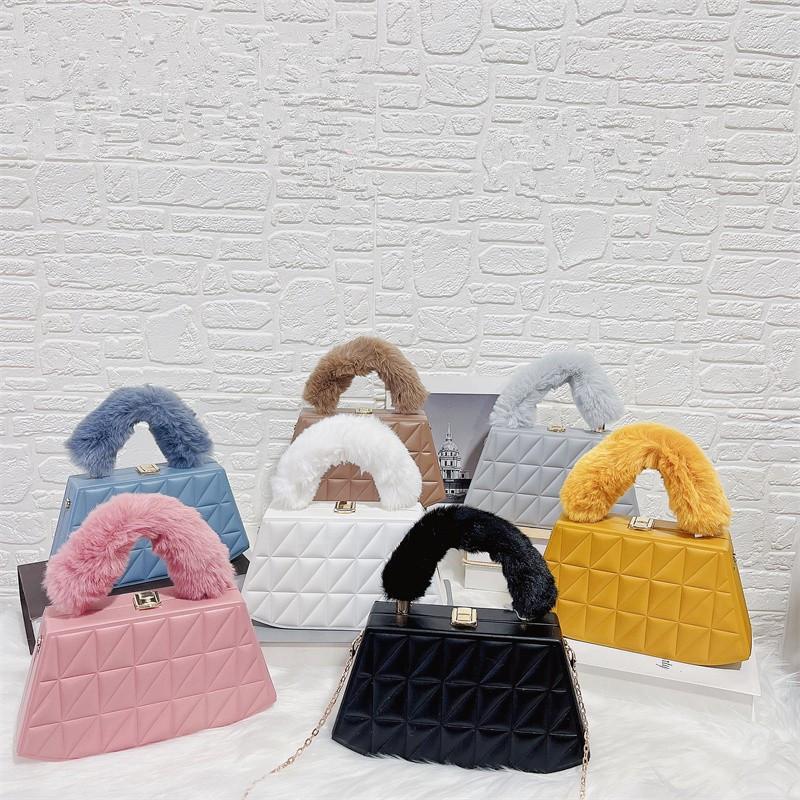 

Evening Bags Bulk Wholesale Crossbody Women 2022 Female Furry Single-Shoulder Bag Girls Fashion Handbag Mini Coin Purs Sac A Main