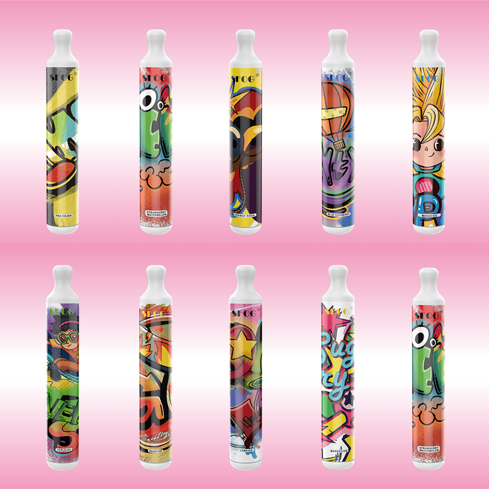 

new disposable vapes sfog 3000 puffs e cigarette 10 flavors puff vape pen mesh coil 8ml pods 2% 5% vape 1000mah integrated battery ecig vapor pen original puff 3000