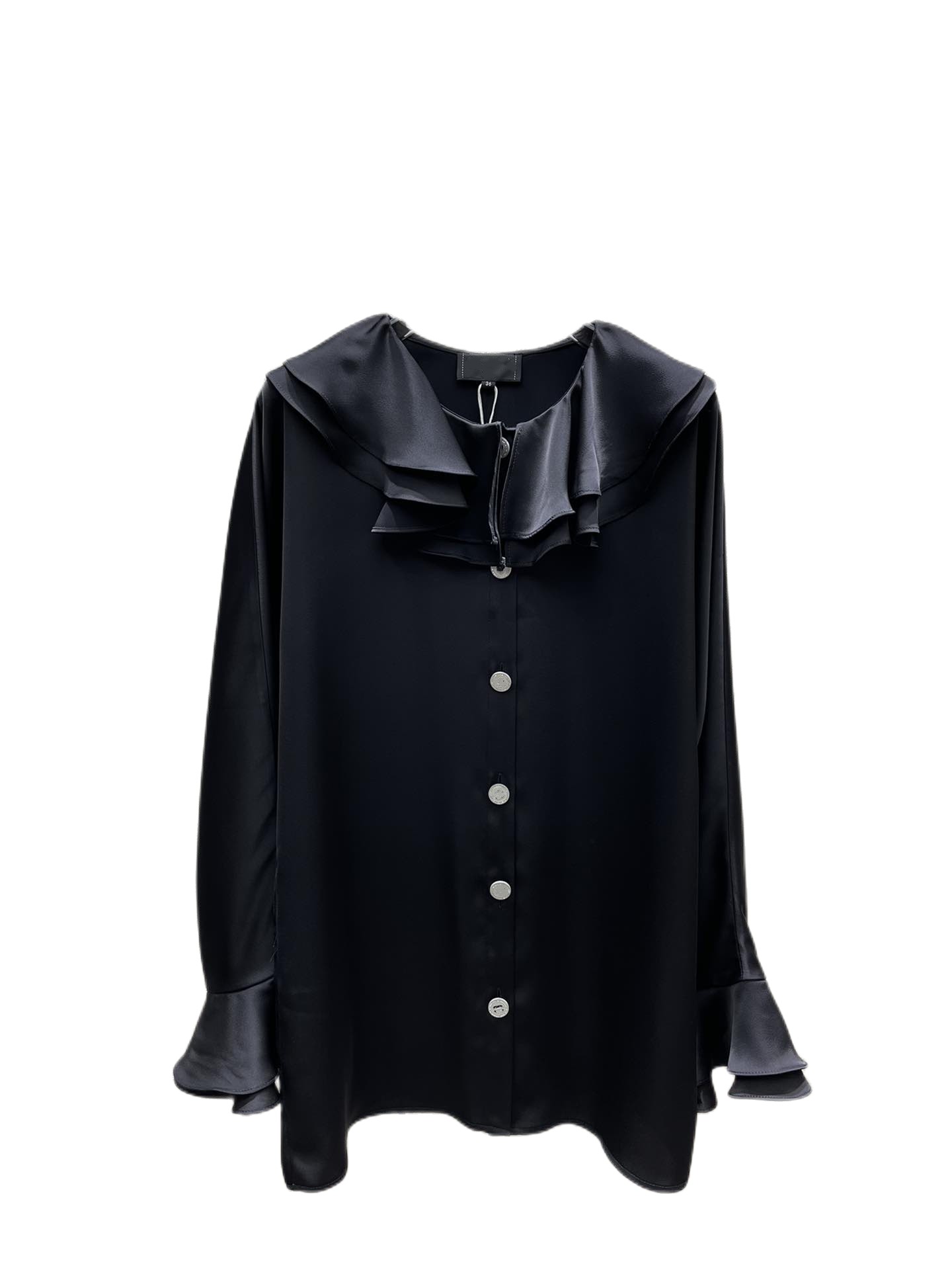 

2023 Early Spring Latest Series Holiday Collection Embroidery Pleated Dress, Black