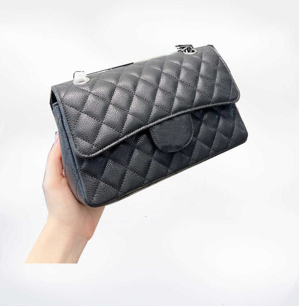 

CC Bag Wallets 2022 female luxury fashion designer bags lear black caviar chain channel 24 cm flap shoulder crossbody bag and quality of the, Box