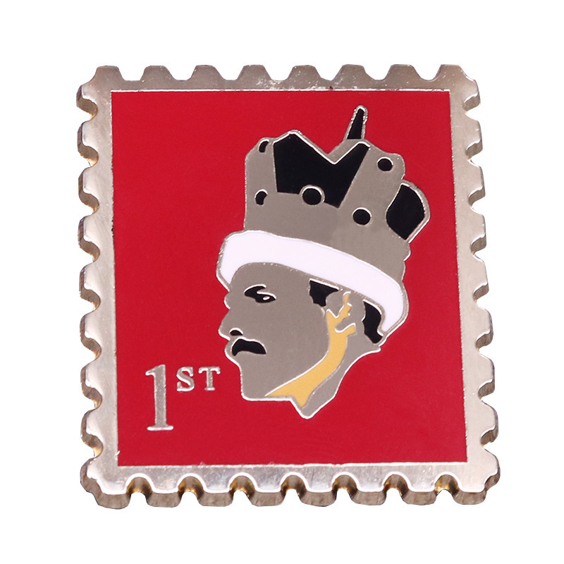 

King Of Queens Rock Legends Freddie Mercury Killer Queen Bohemian Rhapsody Somebody to Love Stamp enamel pin, As picture