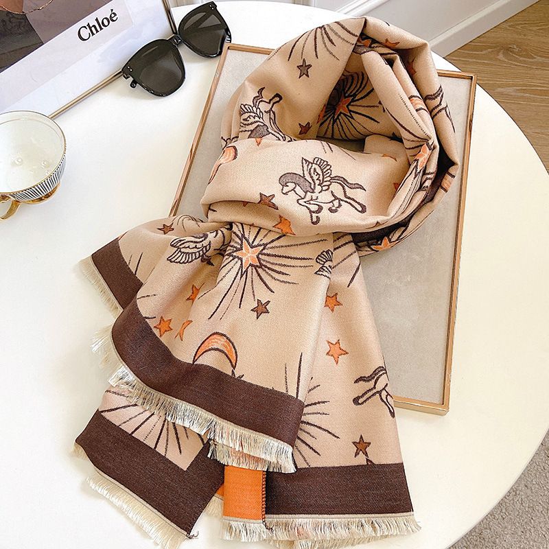 

shawls Winter 2022 New Cashmere Scarf Women's South Korean Versatile Students' Warm