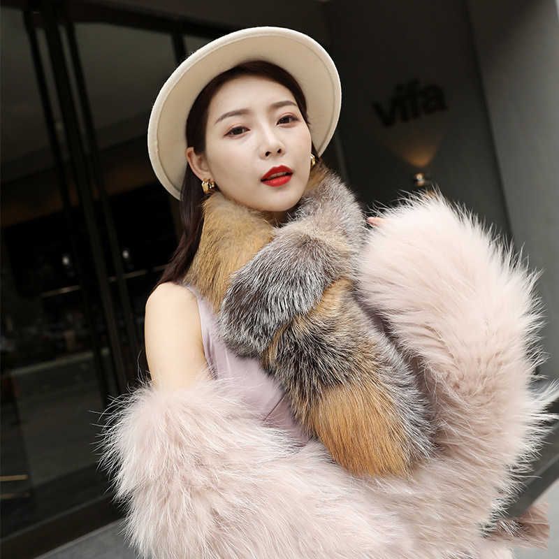 

Scarves New Korean Women's Warm Fur Scarf Fashion Thickening and Lengthening