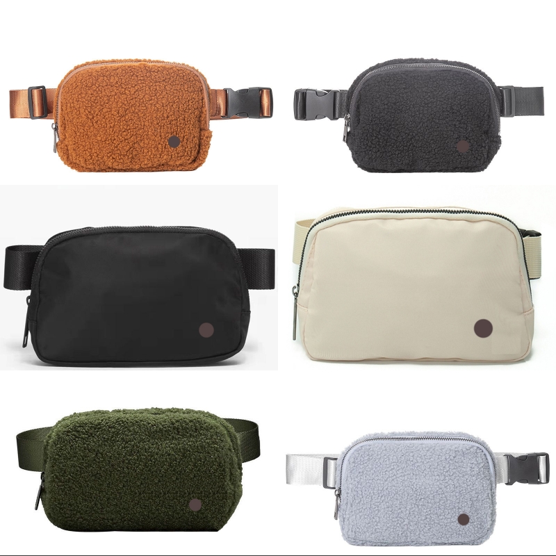 

Everywhere designer bags fanny packs belt bags for women bumbag men yoga nylon solid color green gray clutch women chest purse fur waist bags E23, Pls choose
