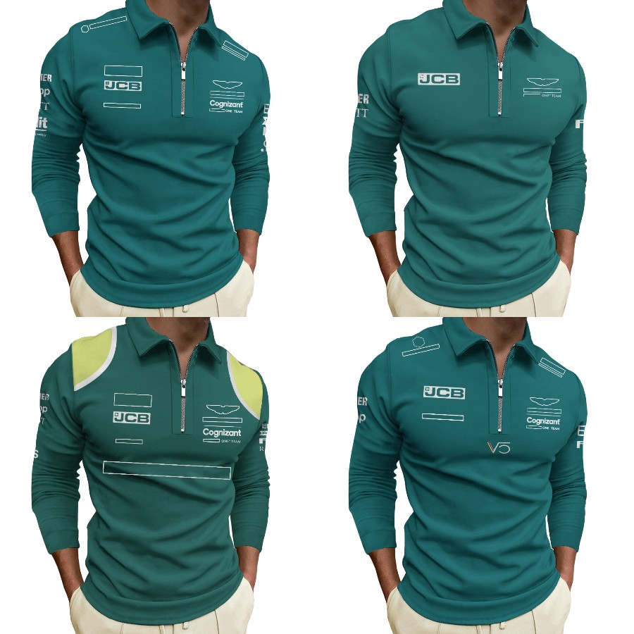 

2022 New F1 Driver T-shirt Formula 1 Team Long Sleeve T-shirts Fashion Casual Breathable Polo Shirt Racing Extreme Sports Men's Jersey