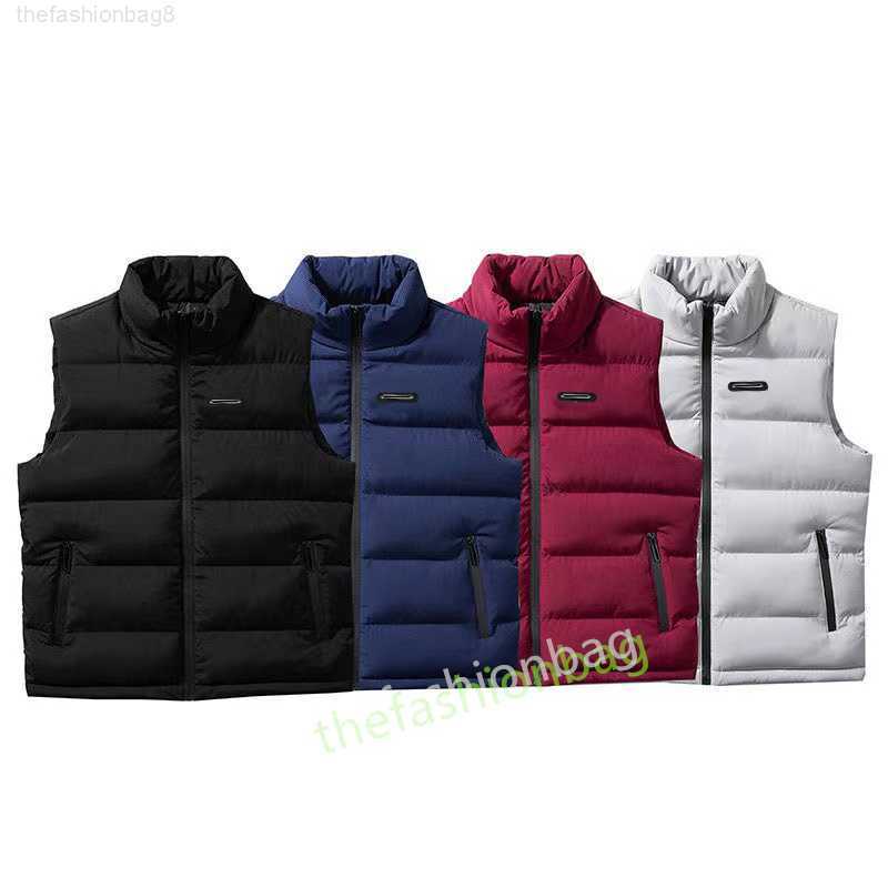 

2023s Men's Fashion Puffer Vest Autumn Winter Cotton Padded Coat Warm Sleeveless Down Jacket -5XL, Photo color5